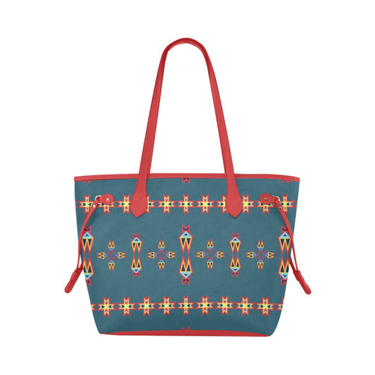 Four Directions Lodges Ocean Clover Canvas Tote Bag