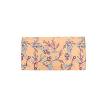 Load image into Gallery viewer, Swift Floral Peache Women&#39;s Trifold Wallet
