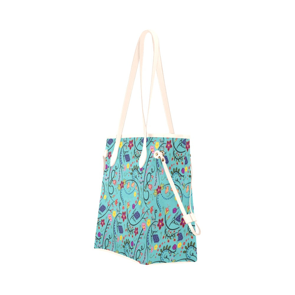 Fresh Fleur Sky Clover Canvas Tote Bag