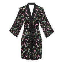 Load image into Gallery viewer, Swift Noir Long Sleeve Kimono Robe
