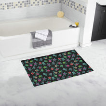 Load image into Gallery viewer, Berry Flowers Black Bath Rug 16&#39;&#39;x 28&#39;&#39;
