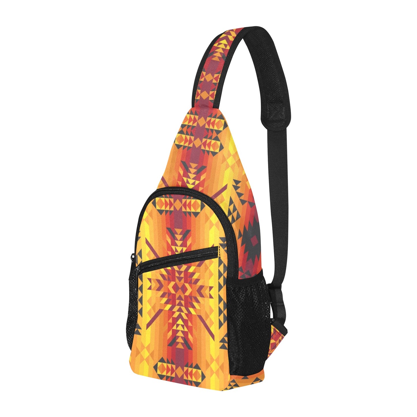 Desert Geo Yellow Red Chest Bag