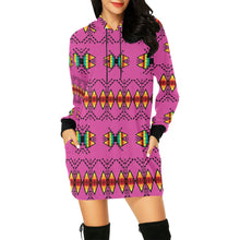 Load image into Gallery viewer, Sacred Trust Pink Hoodie Dress
