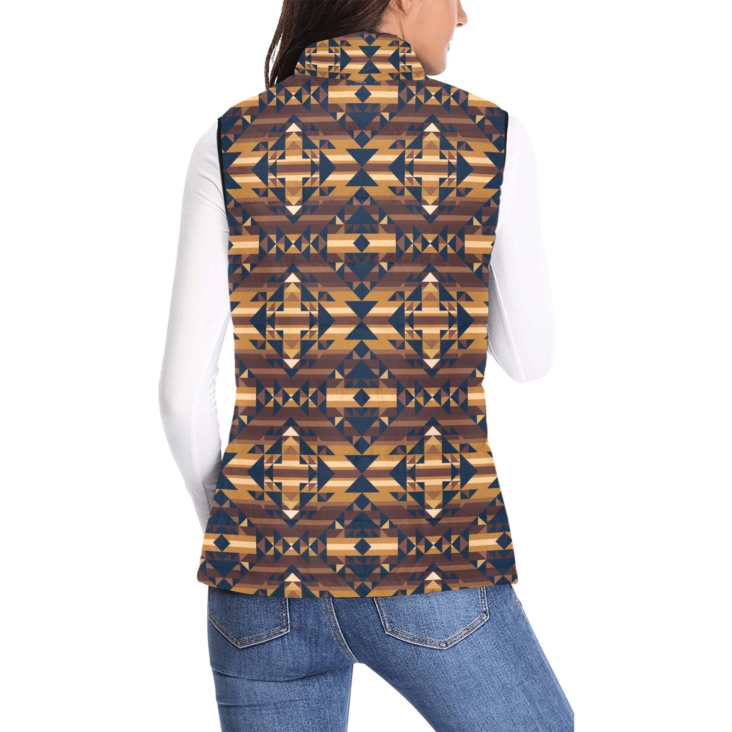 Marron Cloud Women's Padded Vest Jacket