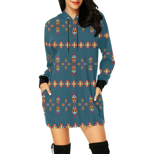 Four Directions Lodges Ocean Hoodie Dress