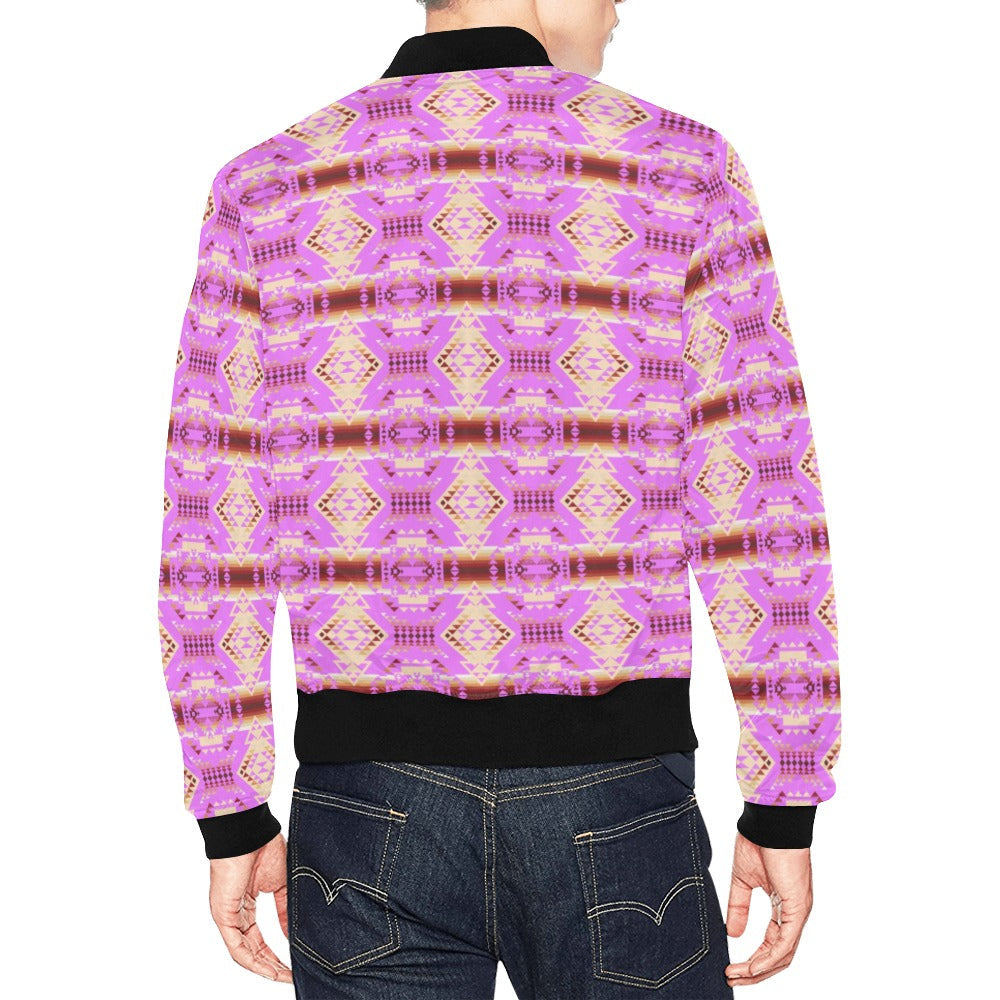 Gathering Earth Lilac Bomber Jacket for Men