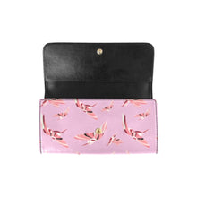 Load image into Gallery viewer, Strawberry Pink Women&#39;s Trifold Wallet
