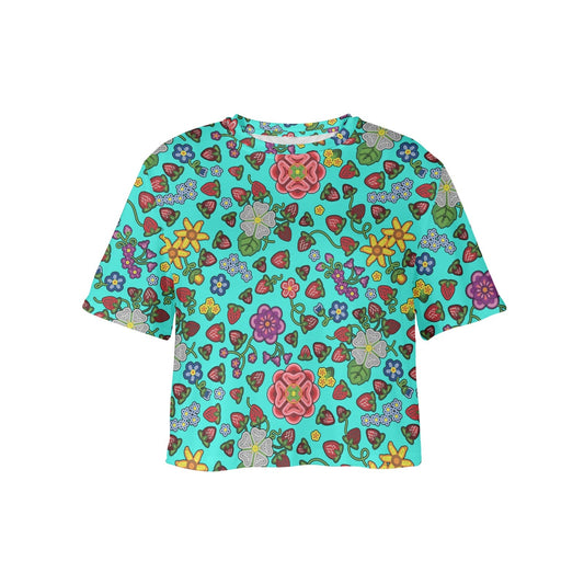 Berry Pop Turquoise Crop Top