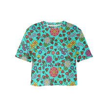 Load image into Gallery viewer, Berry Pop Turquoise Crop Top
