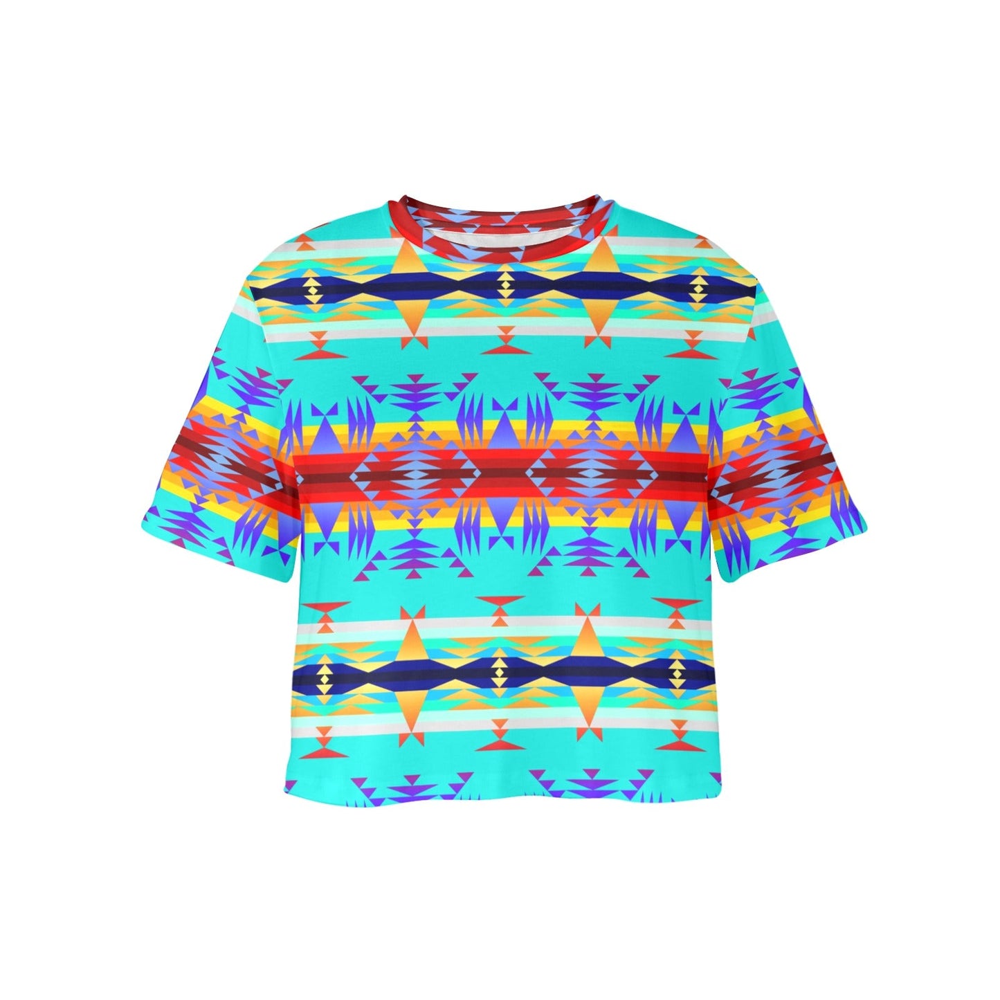 Between the Mountains Fire Crop Top