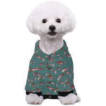 Load image into Gallery viewer, Red Swift Turquoise Pet Dog Hoodie
