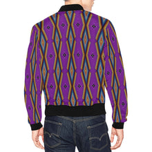 Load image into Gallery viewer, Diamond in the Bluff Purple Bomber Jacket for Men
