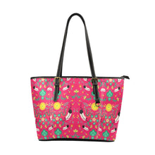 Load image into Gallery viewer, New Growth Pink Leather Tote Bag
