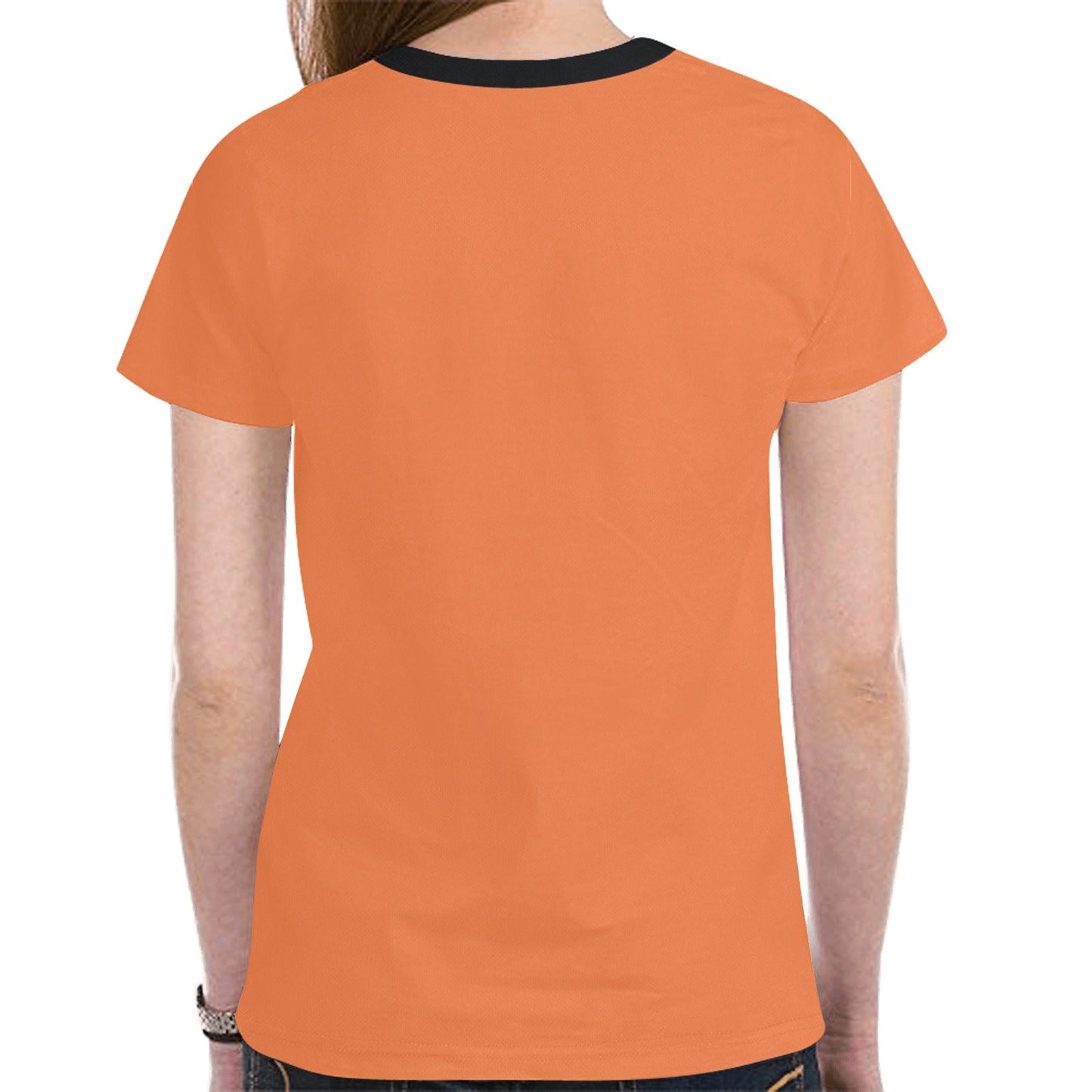 Wolf Spirit Guide Orange New T-shirt for Women