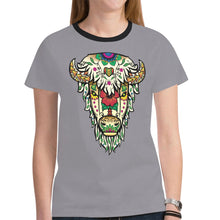 Load image into Gallery viewer, Buffalo Spirit Guide (Dark Gray) New T-shirt for Women
