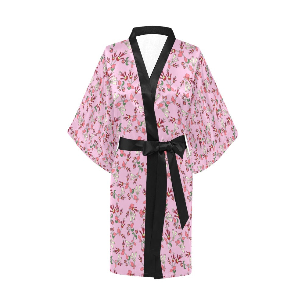 Strawberry Floral Kimono Robe