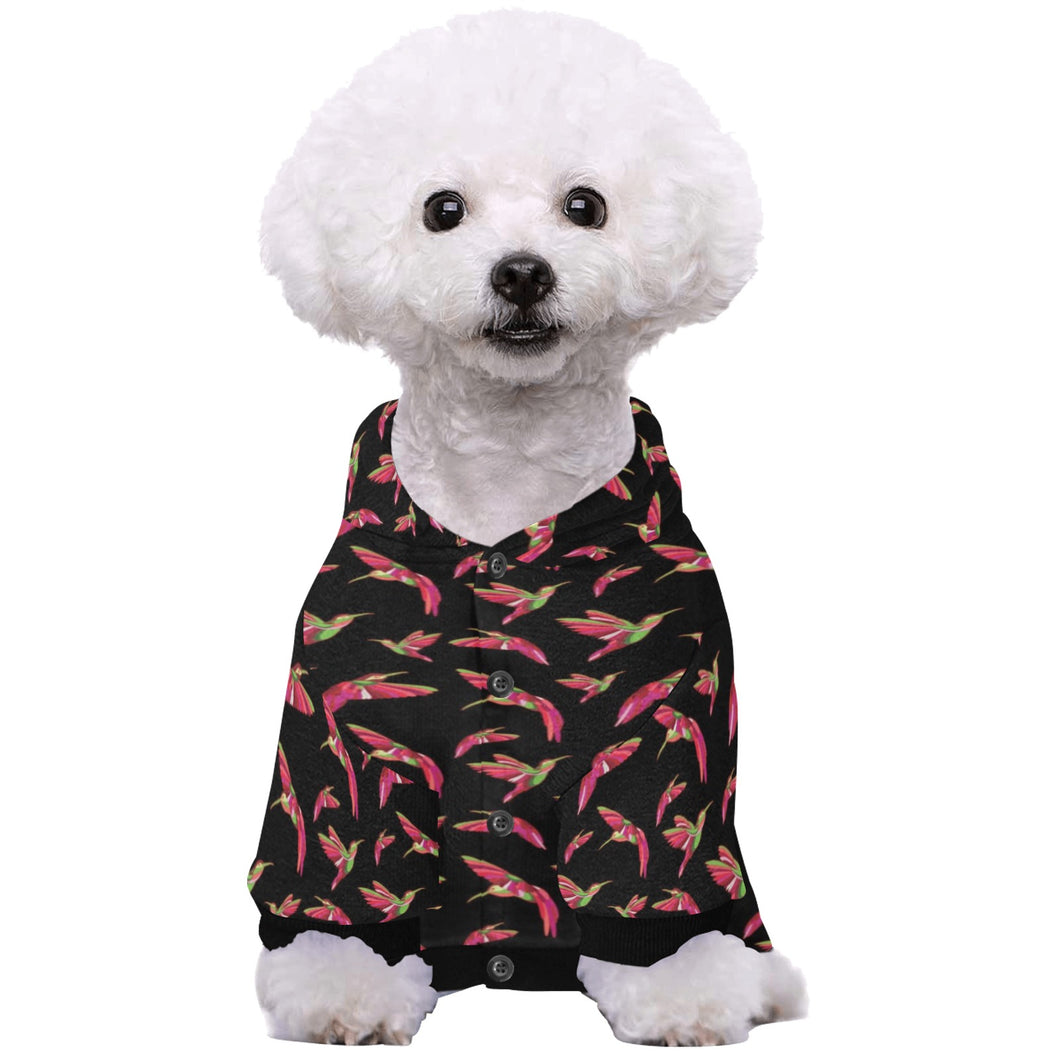 Red Swift Colourful Black Pet Dog Hoodie