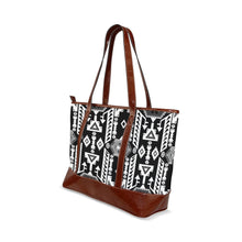 Load image into Gallery viewer, Chiefs Mountain Black and White Tote Handbag
