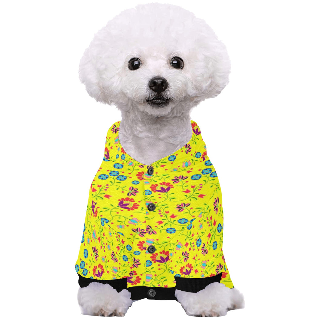 Fleur Indigine Mais Pet Dog Hoodie