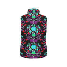 Load image into Gallery viewer, Floral Beadwork Four Clans Winter Women&#39;s Padded Vest Jacket
