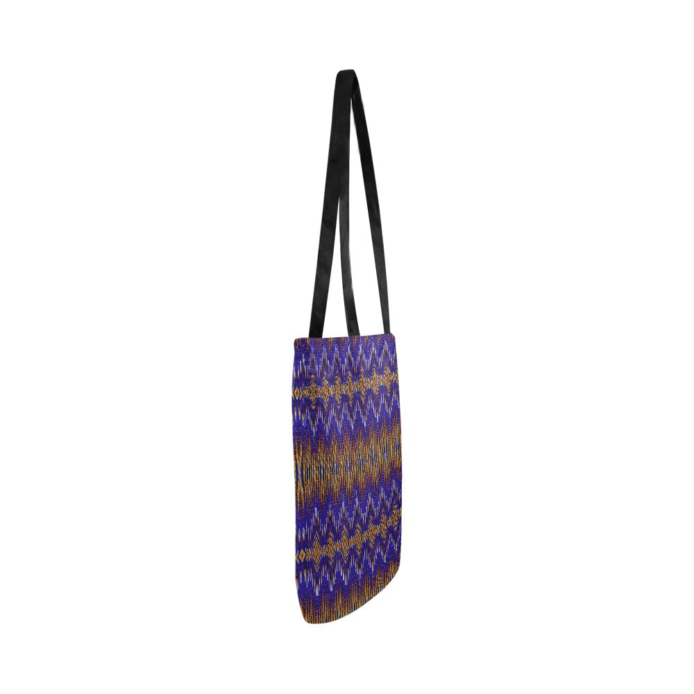 Fire Feather Blue Reusable Shopping Bag