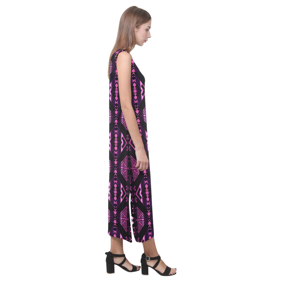 Upstream Expedition Moonlight Shadows Phaedra Sleeveless Open Fork Long Dress