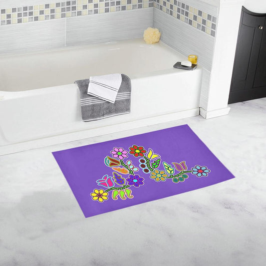 Floral Generations on Moon Shadow Bath Rug 16''x 28''