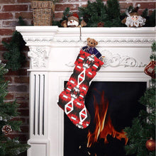 Load image into Gallery viewer, Red Winter Camp Christmas Stocking
