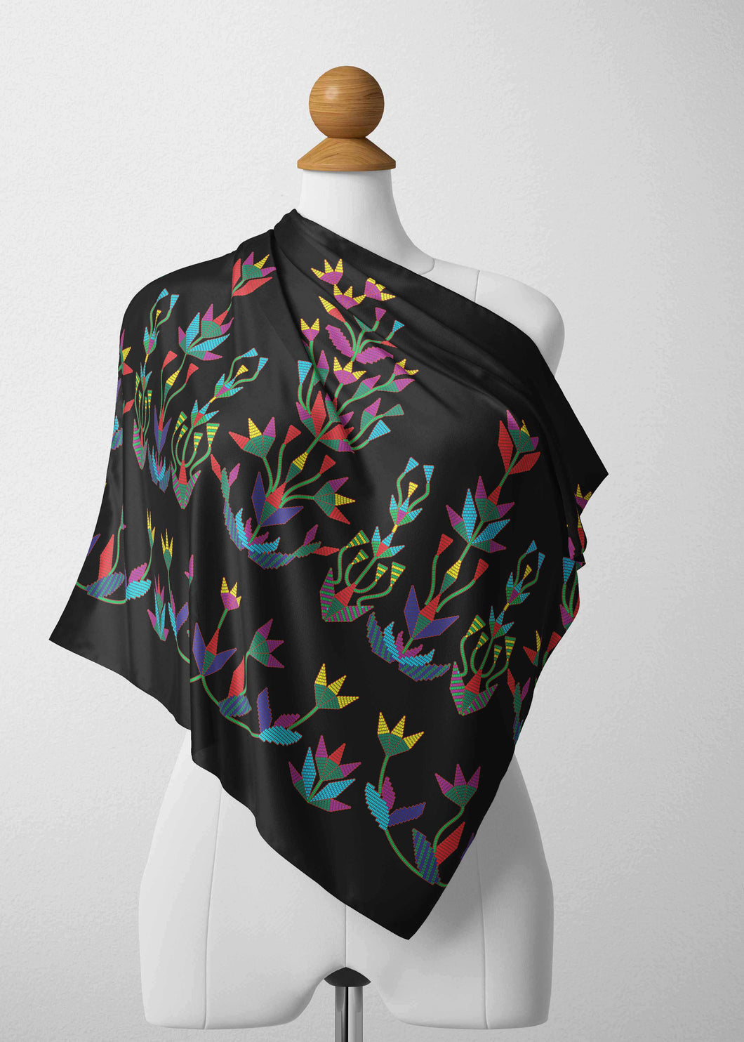 Dakota Diamond Memories (Black) Satin Shawl