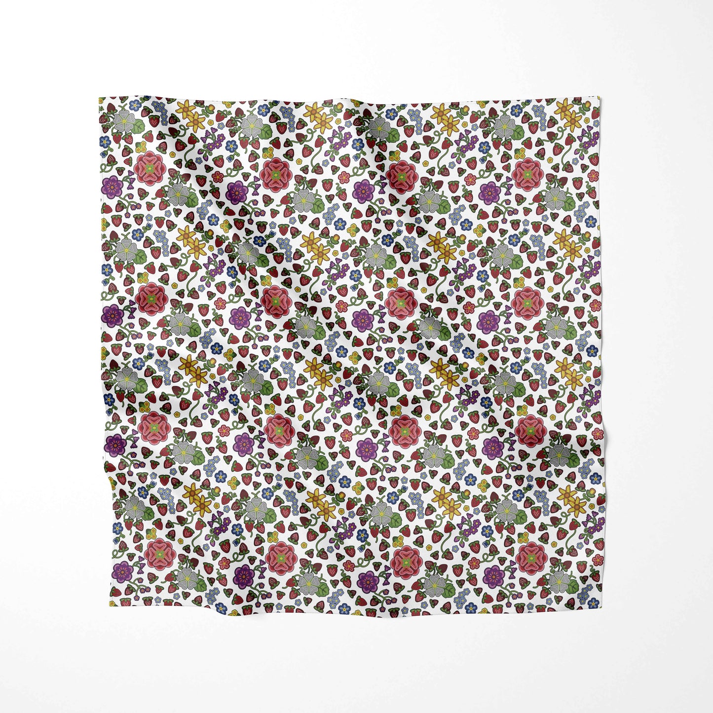 Berry Pop White Fabric