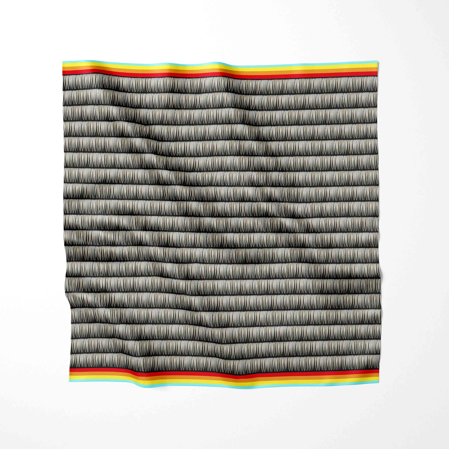 Dentalium on Black Fabric