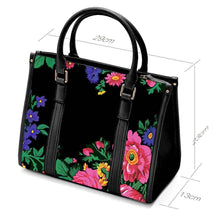 Load image into Gallery viewer, Kokum&#39;s Revenge Black Convertible Hand or Shoulder Bag
