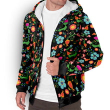 Load image into Gallery viewer, Bee Spring Night Sherpa Hoodie
