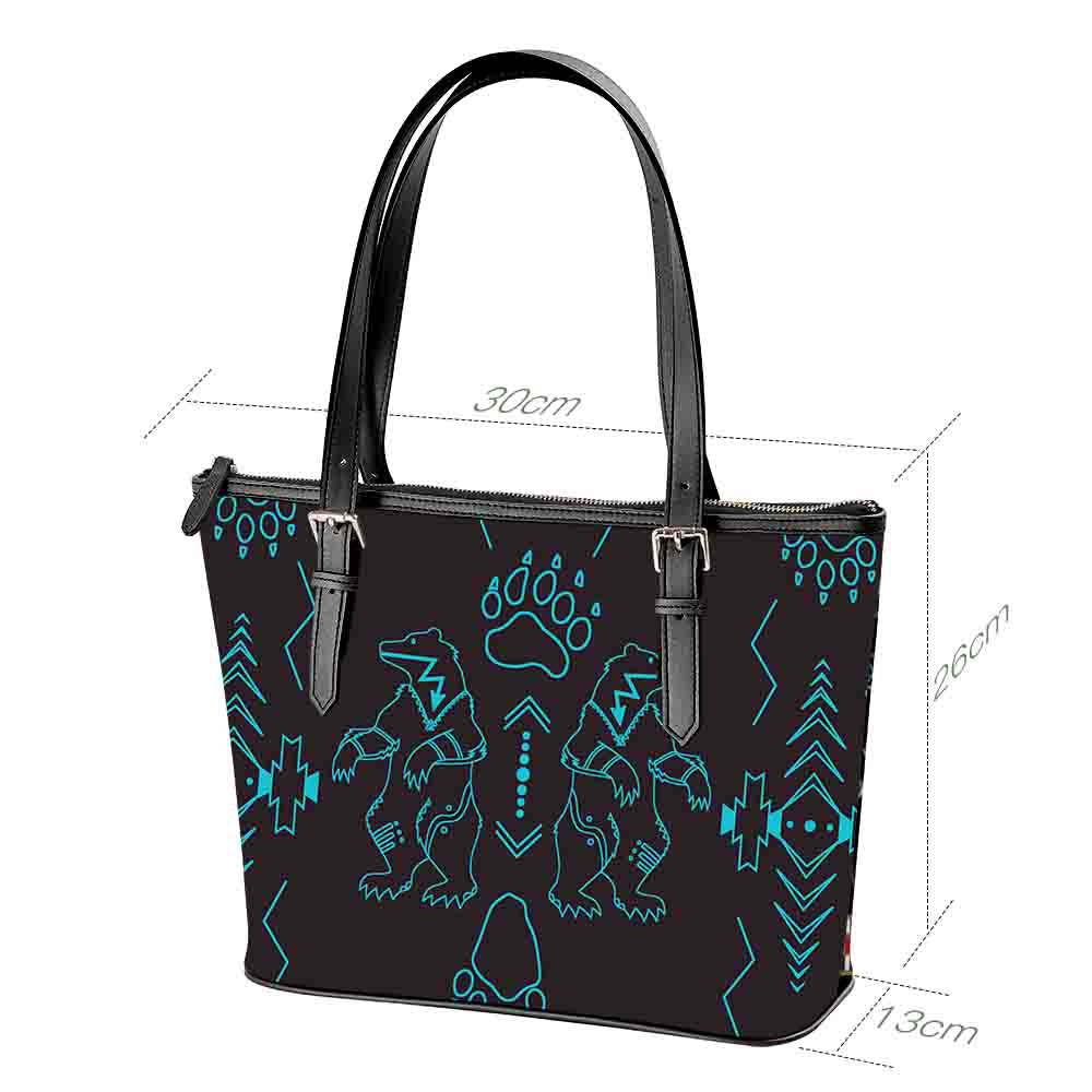 Ledger Bear Large Tote Shoulder Bag