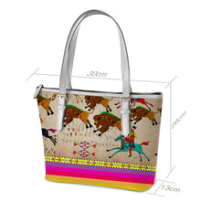 Load image into Gallery viewer, Ledger Hunt White Large Tote Shoulder Bag
