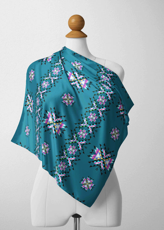 Medicine Lodge Dark Winter Satin Shawl