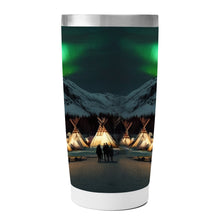 Load image into Gallery viewer, Aurora Winter Tipi 15OZ Tumbler
