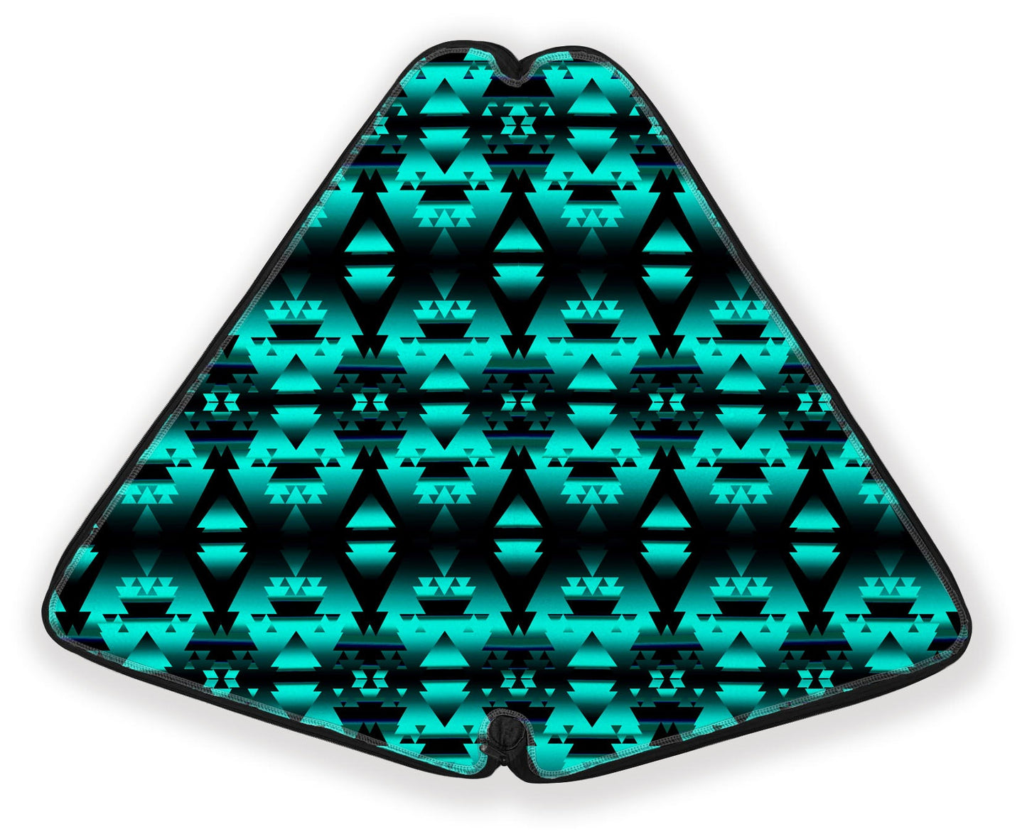 Dark Teal Winter Camp Fan Case