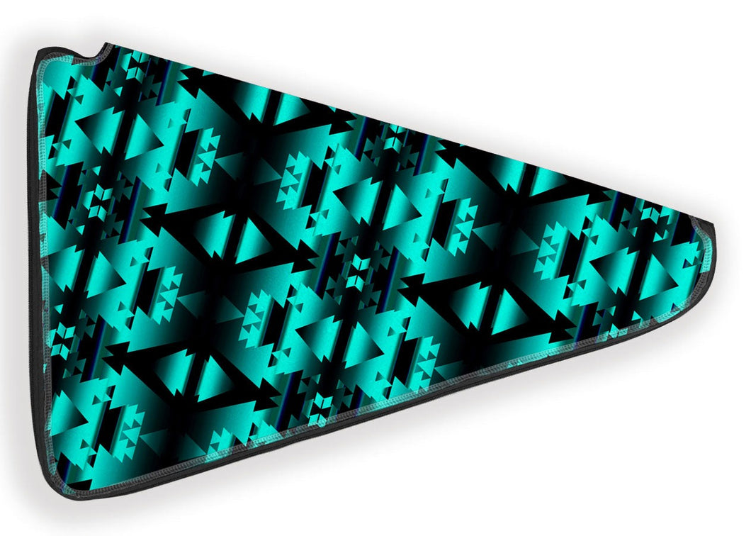 Dark Teal Winter Camp 27 Inch Fan Case