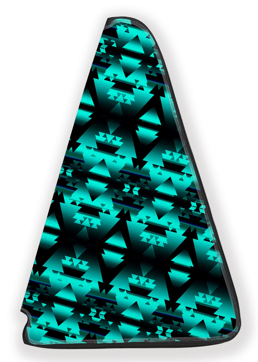 Dark Teal Winter Camp Fan Case