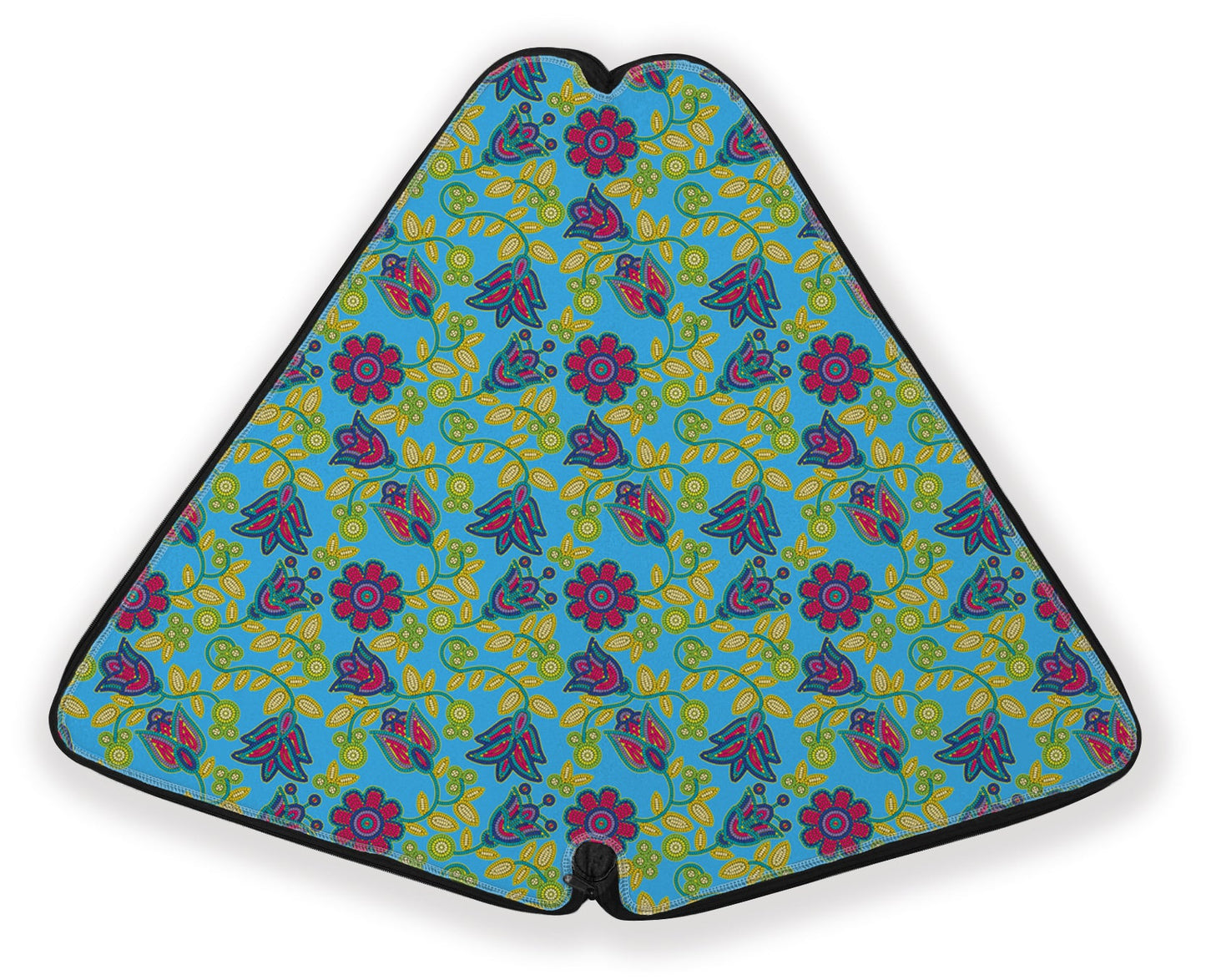 Beaded Nouveau Lime Fan Case