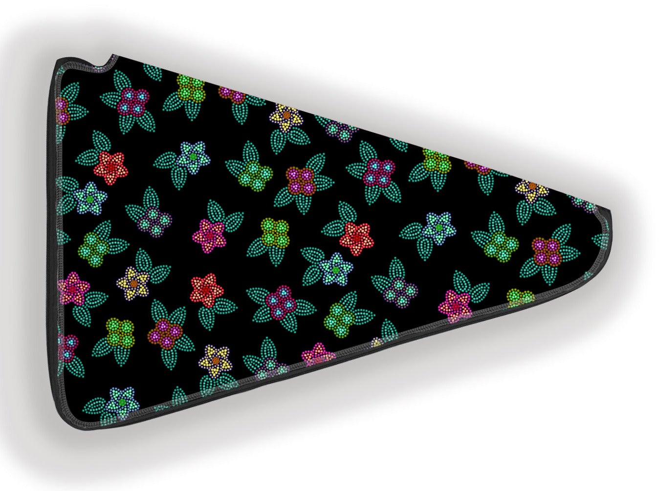 Berry Flowers Black Fan Case