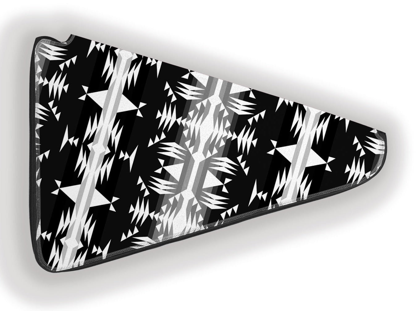 Between the Mountains Black and White Fan Case