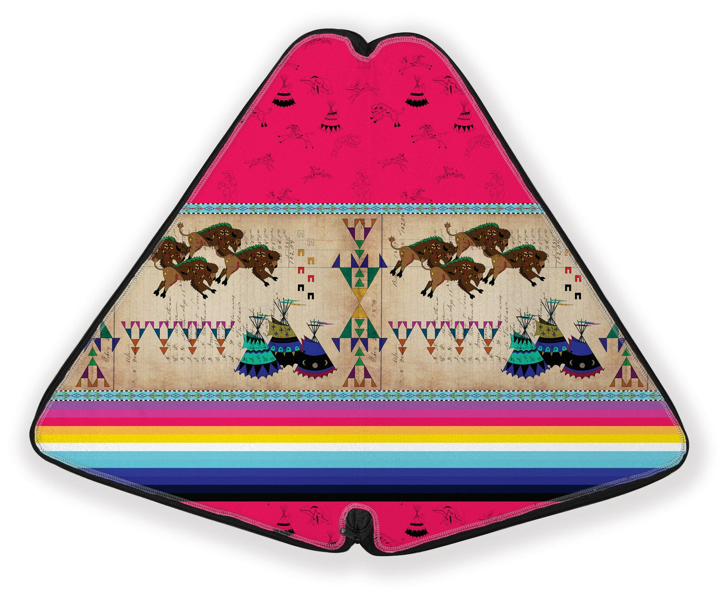 Buffalos Running Berry Fan Case