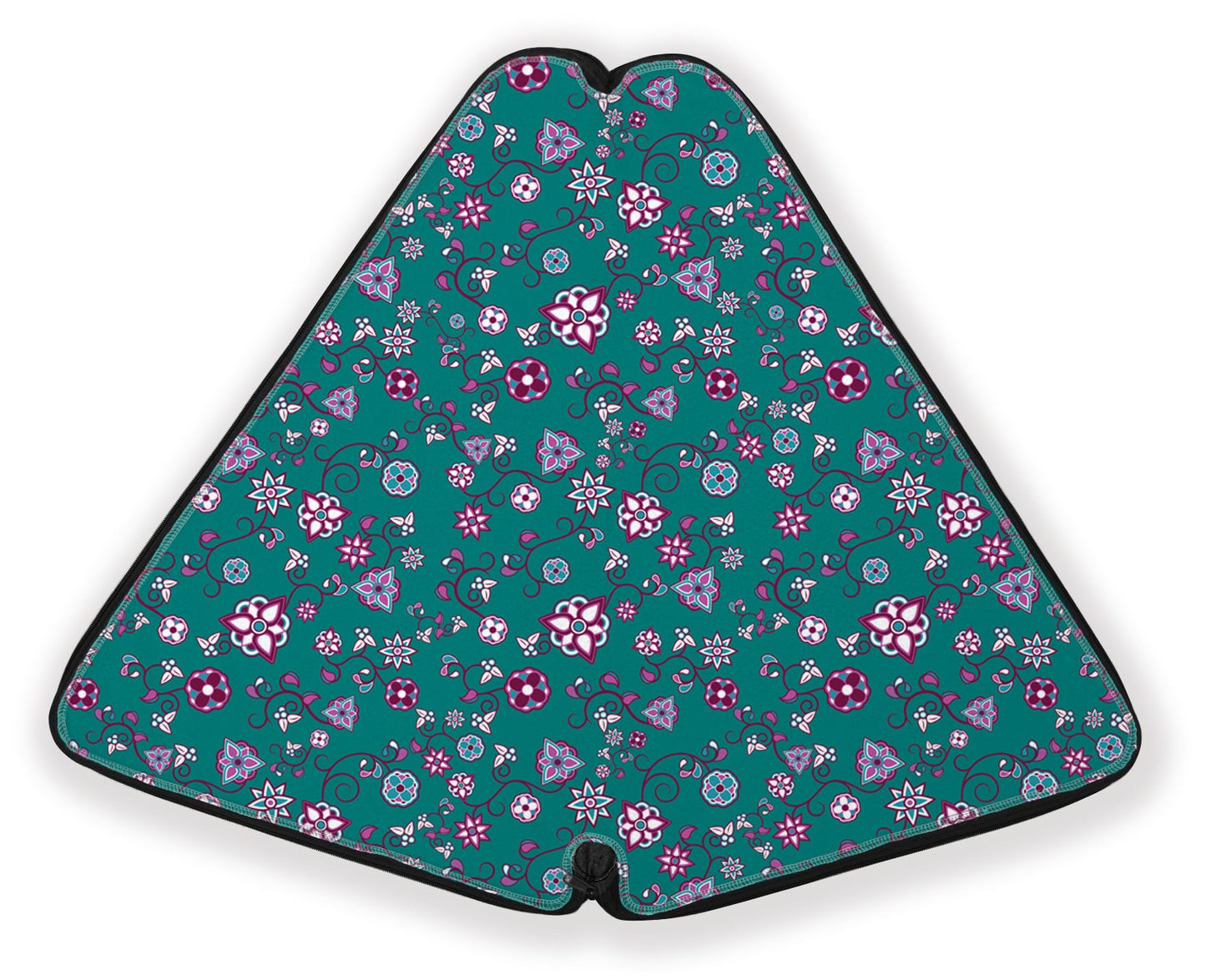 Burgundy Bloom Fan Case