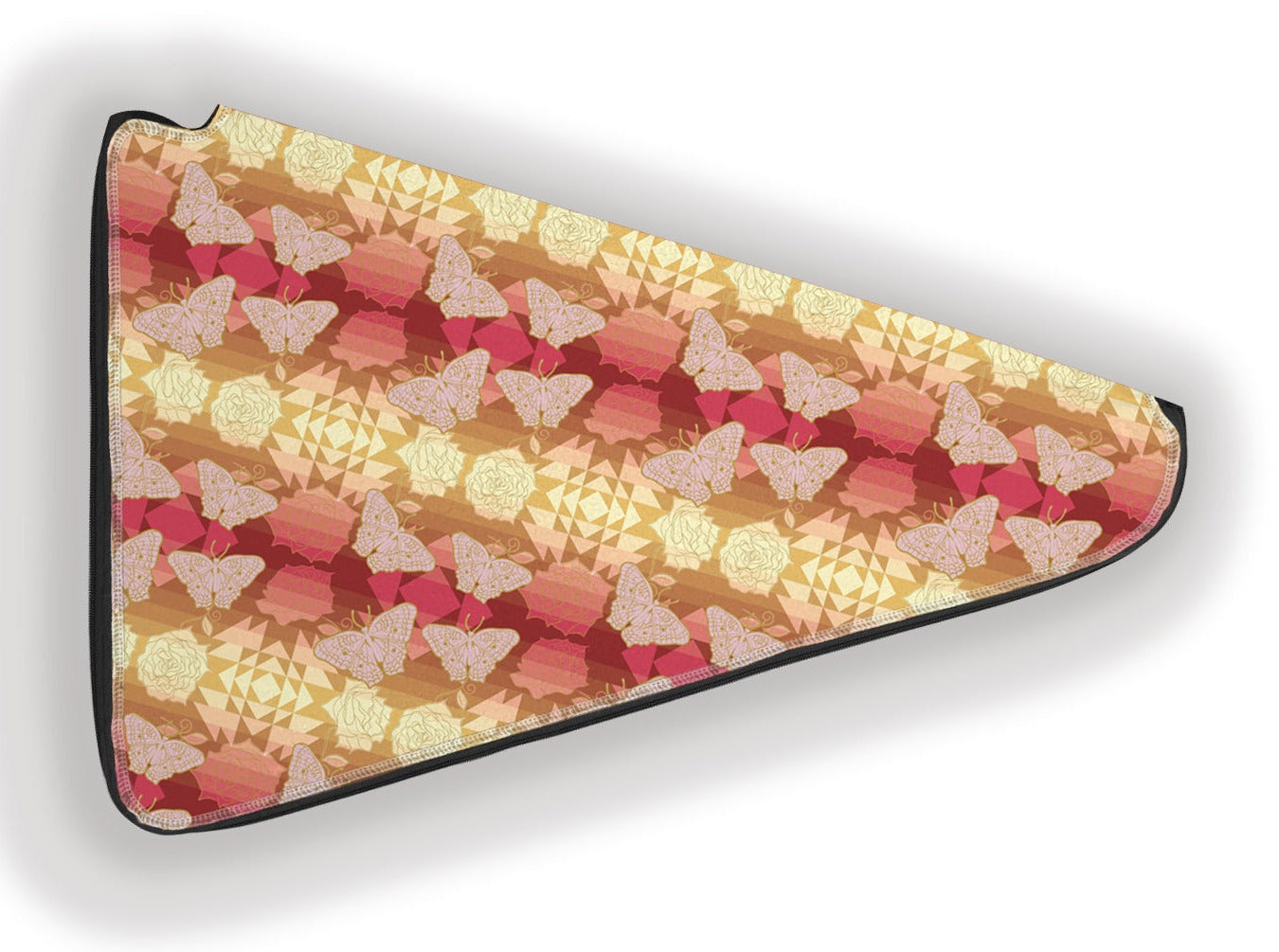 Butterfly and Roses on Geometric Fan Case