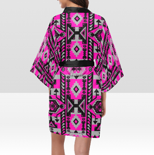 Load image into Gallery viewer, Chiefs Mountain Stunning Sunset Kimono Robe

