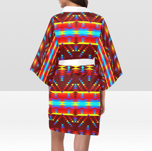 Load image into Gallery viewer, Visions of Lasting Peace Kimono Robe
