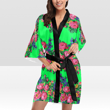Load image into Gallery viewer, Kokum&#39;s Revenge Green Kimono Robe
