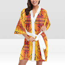 Load image into Gallery viewer, Desert Geo Yellow Red Kimono Robe
